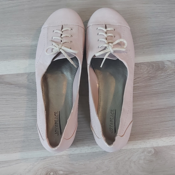 Pink Joy & Peace flats - Picture 3 of 5